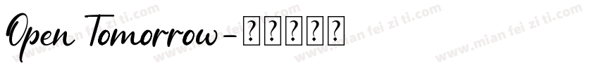 Open Tomorrow字体转换